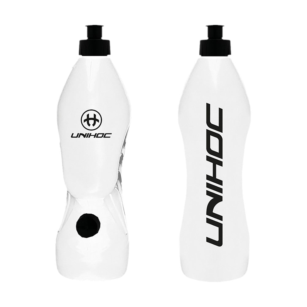 Trinkflasche Unihoc Water bottle dual pipe 1L weiß